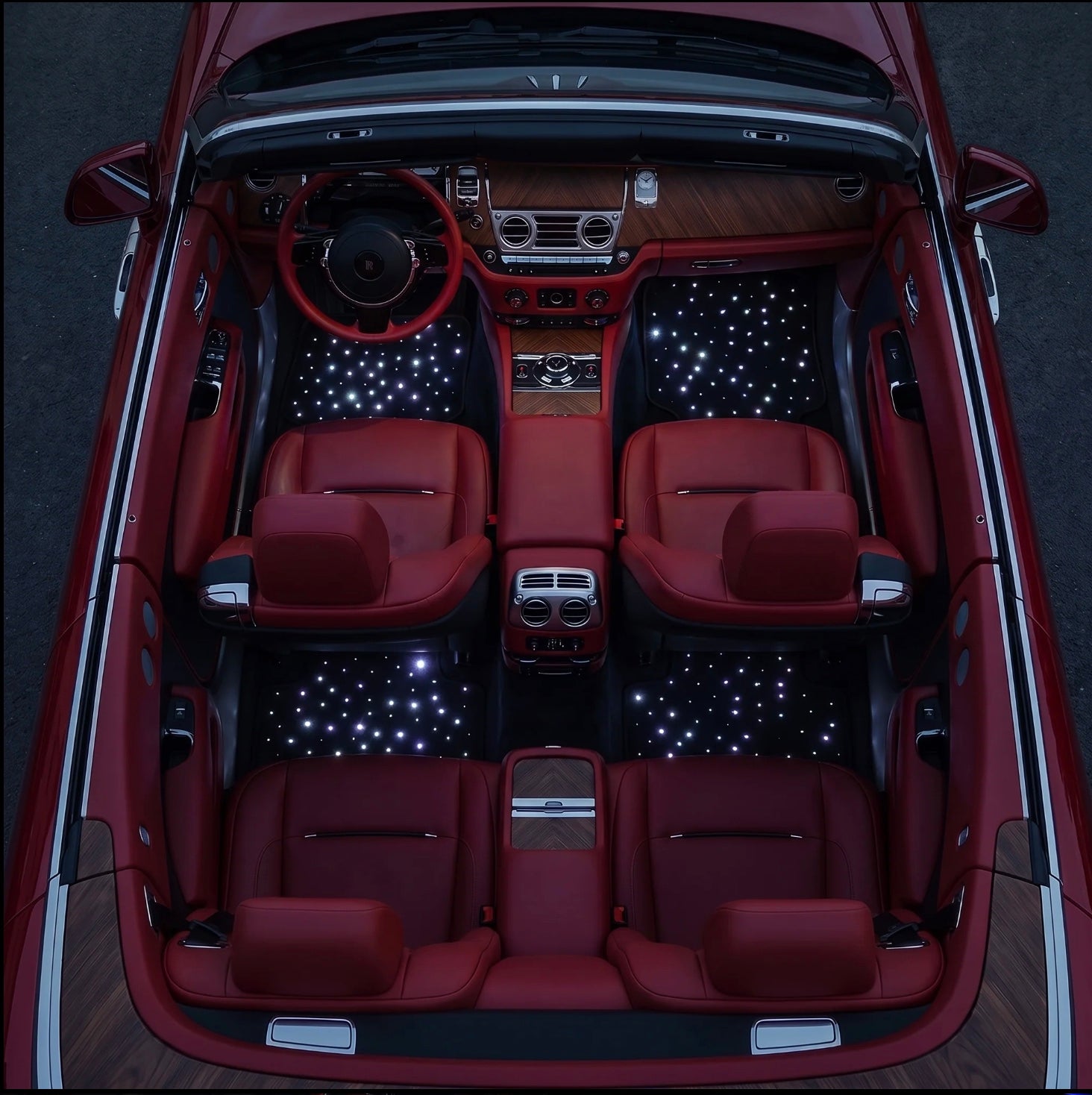 Starlight LED Floor Mats – Fiber Optic Interior Lighting | App Controlled | Universal Fit