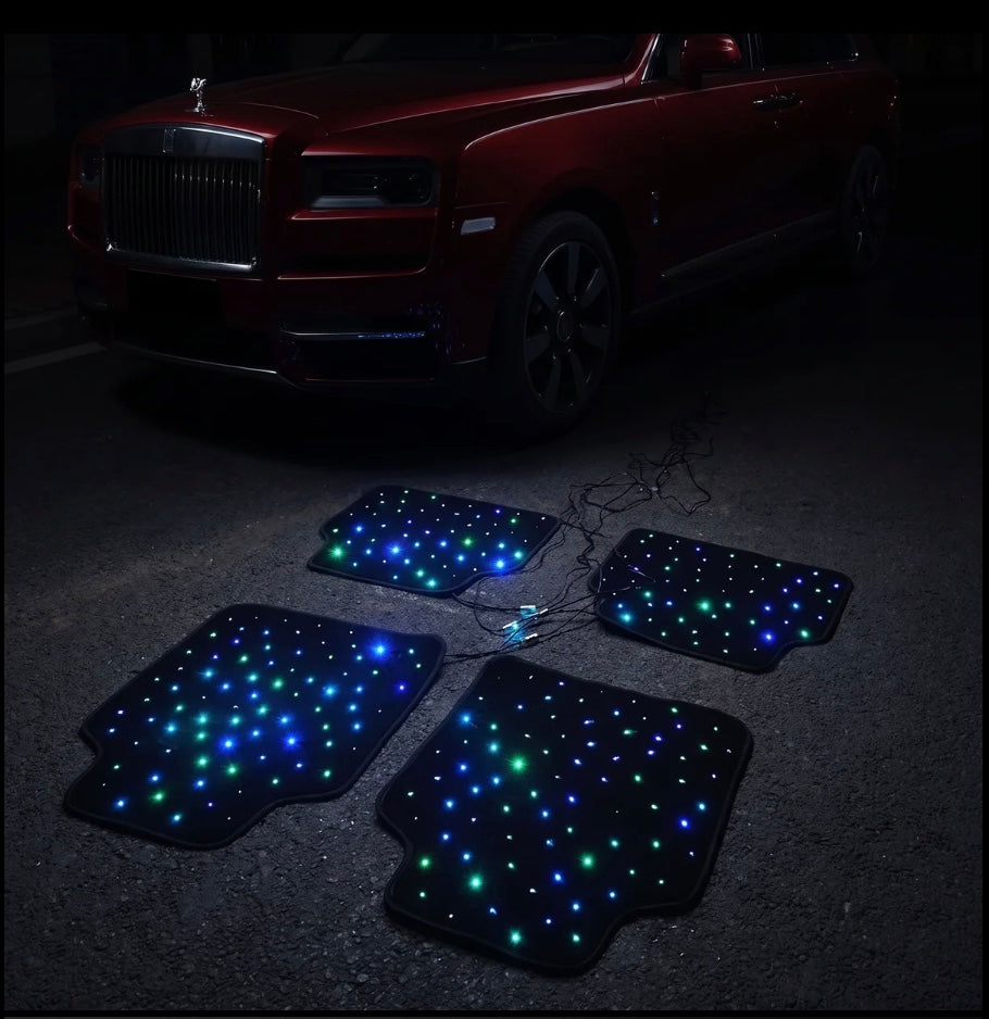 Starlight LED Floor Mats – Fiber Optic Interior Lighting | App Controlled | Universal Fit